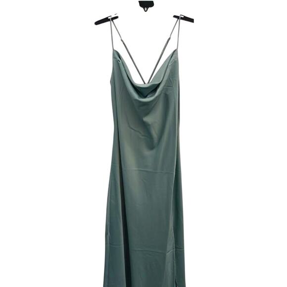 NWT Banana Republic Satin Slip Dress - Elegant Sage‎ Green, Size M $150 - Picture 1 of 5